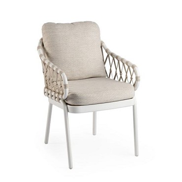 Natal Dining Chair Creme White 61x70x84 cm. ~