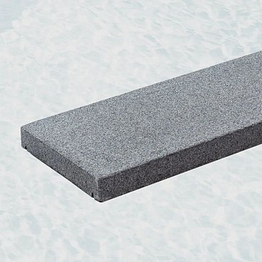 Donker grijs graniet G654 vijverrand gevlamd 100x25x4 cm. ~