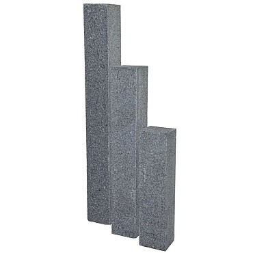 Donker grijs graniet G654 stapelblok gevlamd 50x12x12 cm. ~