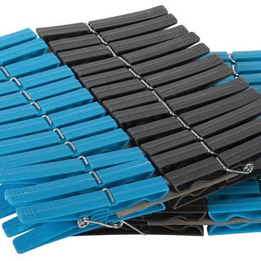 Wasknijpers plastic 48 stuks ~