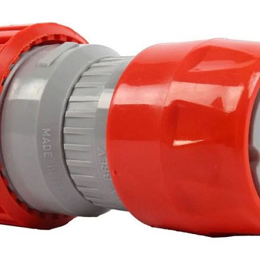 Snelkoppeling met stop en slanghouder Ø 18-23 MM PVC in blister ~