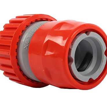 Snelkoppeling met slanghouder  Ø 18-23 MM PVC in blister ~