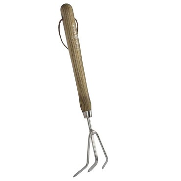 Dutch Garden Handcultivator lang RVS FSC Hout ~