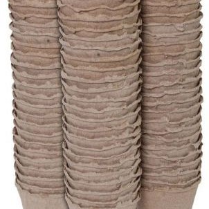 Turfpotjes rond 8 cm (96 stuks) ~