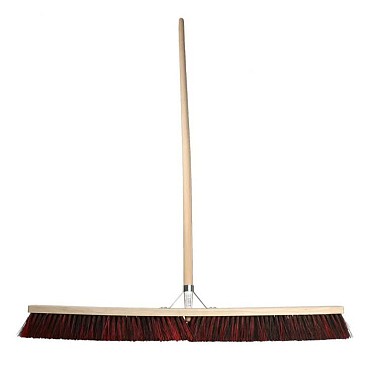 Talen Tools – Straatbezem – Arenga/Kunststof – 100 cm – Ergonomisch – Essenhouten steel ~