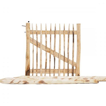 Kastanje poort Rustiek 120-120 cm. ~