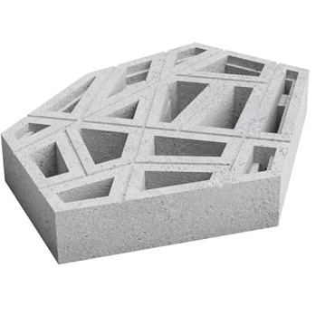 Deer CH-S Organic Crosshatch small grijs ~