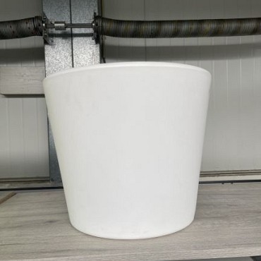 Otium Olla 40 White Flowerpot (op=op)
