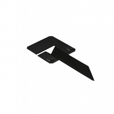 Zwart gecoate koppelspies 10 cm. incl. 2 zelftappers ~