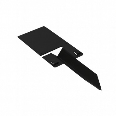 Zwart gecoate koppelspies 16,5 cm. incl. 2 zelftappers ~