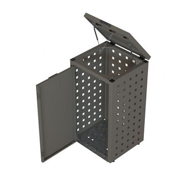 Kliko ombouw 120 ltr - 1 stuk taupe met klep ~