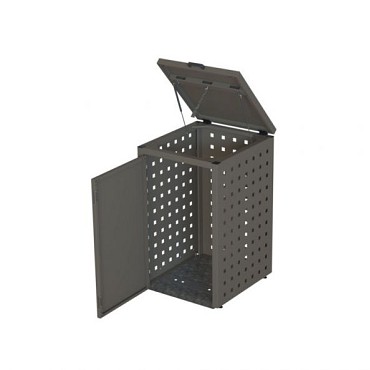 Kliko ombouw 240 ltr - 1 stuk taupe met klep ~