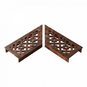 Design Drain CorTen Line Disegno rooster L-hoek ~