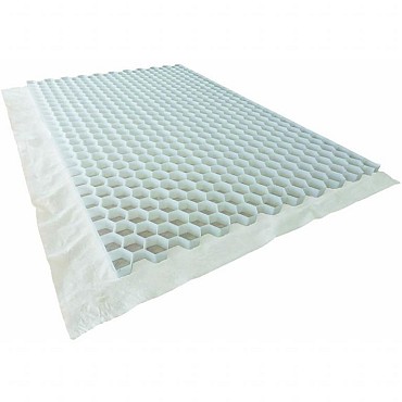 Granusolid HDPE wit 120x80x3,9 cm. ~