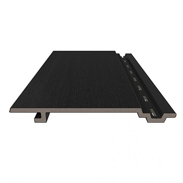 NTW HKC wand vlak 1,9x18,8x400 cm. (wb 153 mm) Ebony zwart ~