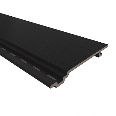 NTW HKC wand vlak 1,9x18,8x300 cm. (wb 153 mm) Ebony zwart ~