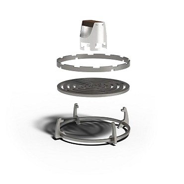 Cooking foob bumper staal 33,4x33,4x2,8 cm. ~