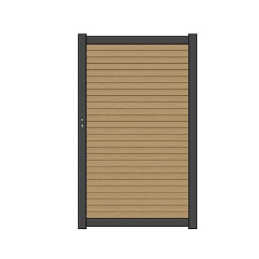 NTW Premium deur met alu frame horizontaal Triple Red Cedar 97x186 cm. ~