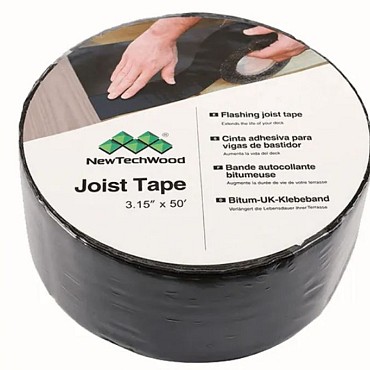 NTW bitumen tape t.b.v. onderbalk 7x1500 cm. zwart ~
