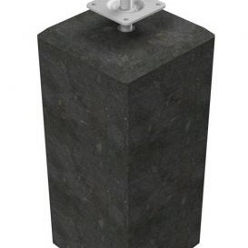 Betonpoer XL 22x22x40 cm. recht schroefdraad M20 antraciet. ~