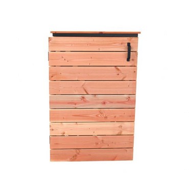 Douglas containerkast enkel op zwart frame (HxBxD) 118x77x85 cm. onbehandeld ~