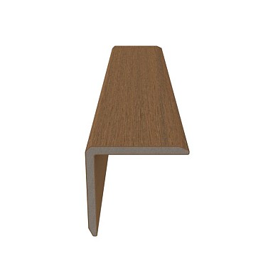 NTW HKC hoekprofiel 5,5x5,5x300 cm. Teak ~