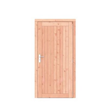 Douglas dichte enkele deur Prestige 108x209 cm. rechtsdraaiend scharnieren RVS beslag kleurloos geimpregneerd. ~