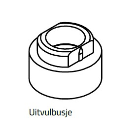 SunMaster uitvulbuisjes 5 mm. zwart/creme/wit/grijs 100 st. ~