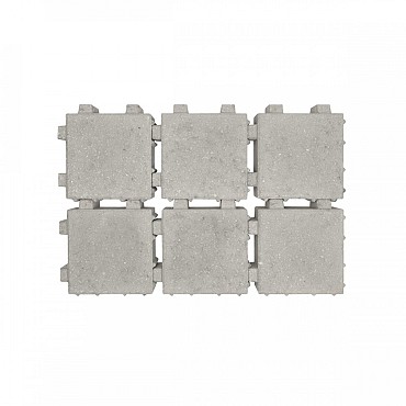 Ongetrommelde klinker velling 20x20x8 Grijs waterpasserend - Benor ~