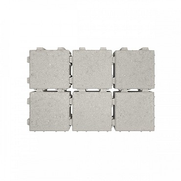Kleine voeg ongetrommelde velling 20x20x8 Grijs Waterpass ~