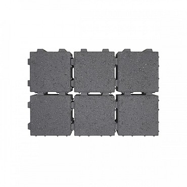Kleine voeg ongetrommelde velling 20x20x8 Zwart Waterpass ~