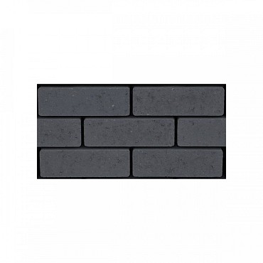 Klinker ongetrommeld waalformaat 20x6.5x8 cm Zwart waterpasserend ~