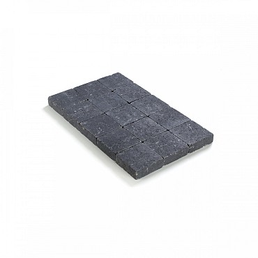 Kassei getrommeld 15x15x5 Zwart ~
