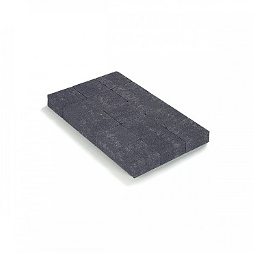 Kassei in-Line getrommeld 15x15x6 Zwart