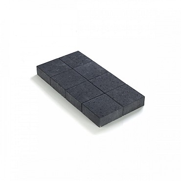 Ongetrommelde klinker velling 20x20x6 Zwart ~