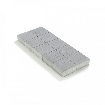Ongetrommelde klinker zonder velling 20x20x6 Grijs ~