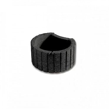 Bloembak beton Maan Antraciet 50/42/25 cm ~
