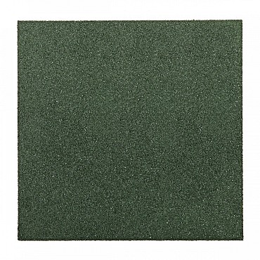 Rubber tegel 50x50x2.5 cm Groen ~