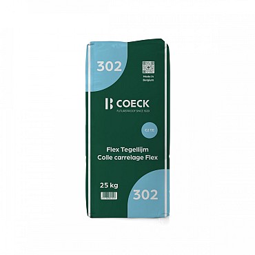 Coeck Flex tegellijm Grijs 25 kg - C2 Te - 302