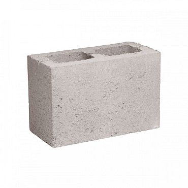 Zichtbetonblok Grijs 29x14x19 cm hol - Benor 8/1.6
