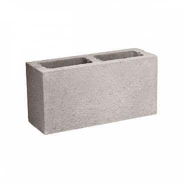 Zichtbetonblok Grijs 39x14x19 cm hol - Benor 8/1.4