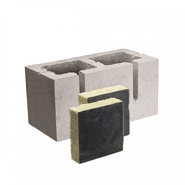 Zichtbetonblok Grijs Sonus Geluidsabsorberend 39x19x19 cm hol Benor 10/1.4 B2