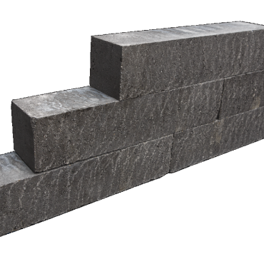 Blockstone Small 60x12x12 cm. Black ~