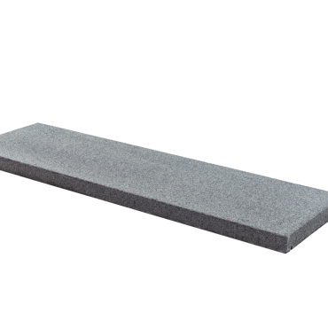 Donker grijs graniet G654 vijverrand gevlamd 100x30x4 cm. ~