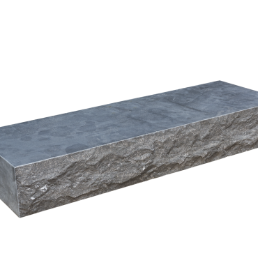 Traptrede Spotted Bluestone gezoet+facet 100x35x15 cm. zonder antislipstrook met breukruwe voorzijde