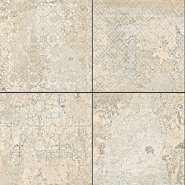 Cerasun Catania Decor Beige 60x60x4 cm. ~