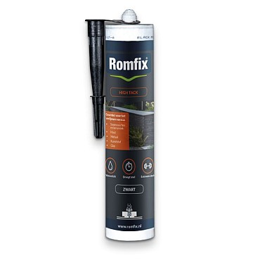 Romfix High Tack Zwart 290 ml Tube