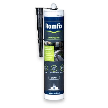 Romfix Polymeerkit Zwart 290 ml Tube