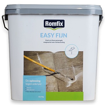 Romfix Easy fijn 12.5 kg emmer Steengrijs