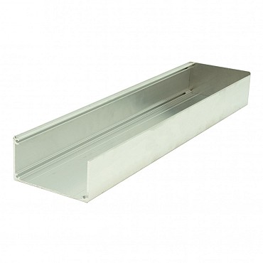 Pext Gootset Bakgoot - 3140 mm - blank aluminium ~